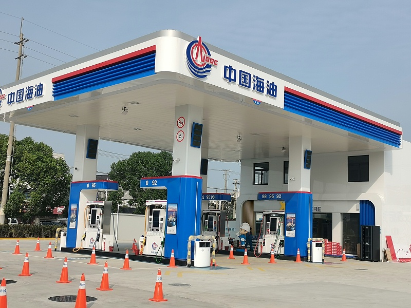 超凡標牌案例賞析：中國海油加油站形象包裝標識產品